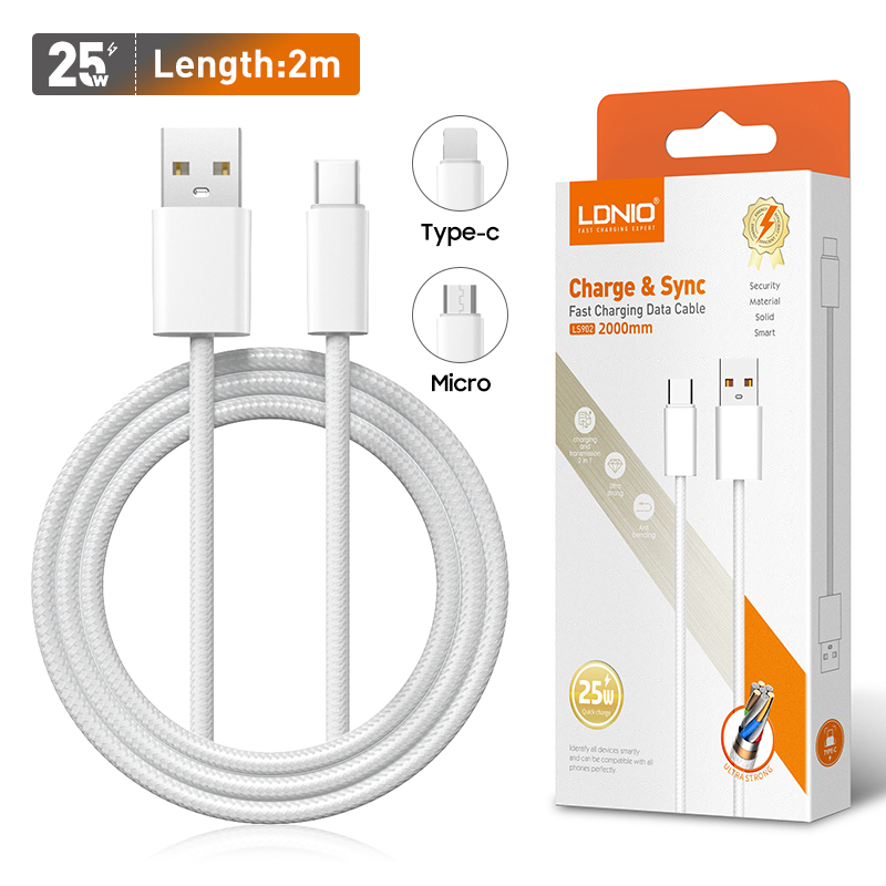 LDNIO Braided Charging Cable