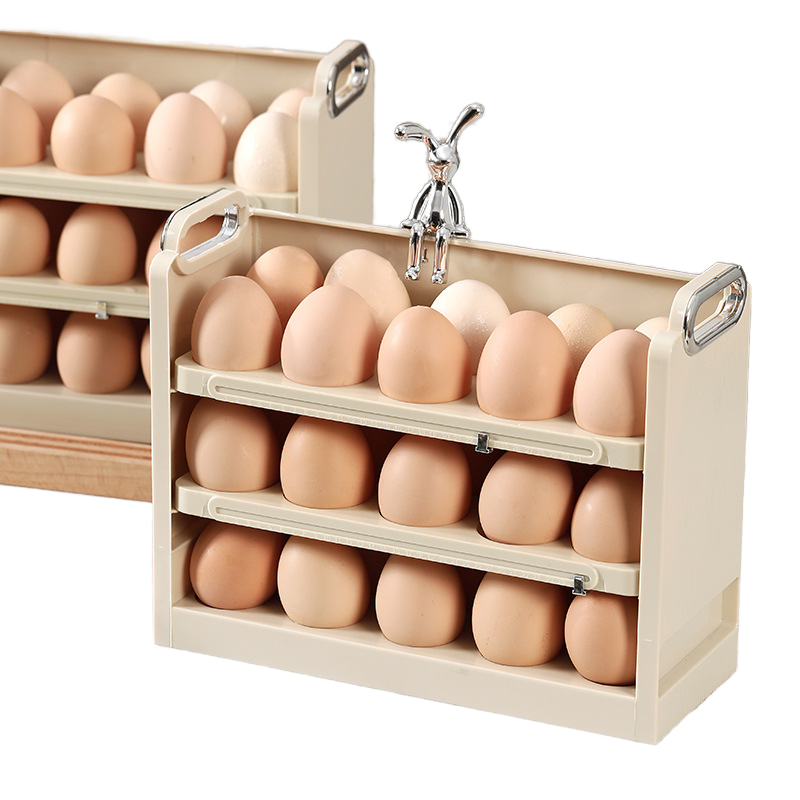Three-Tier Folding Egg Organizer