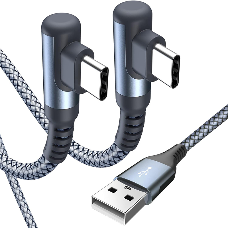 Right-Angle USB-A to USB-C Cable