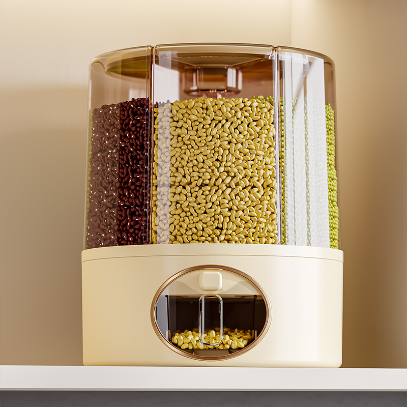 Six-Compartment Rotating Grain Dispenser
