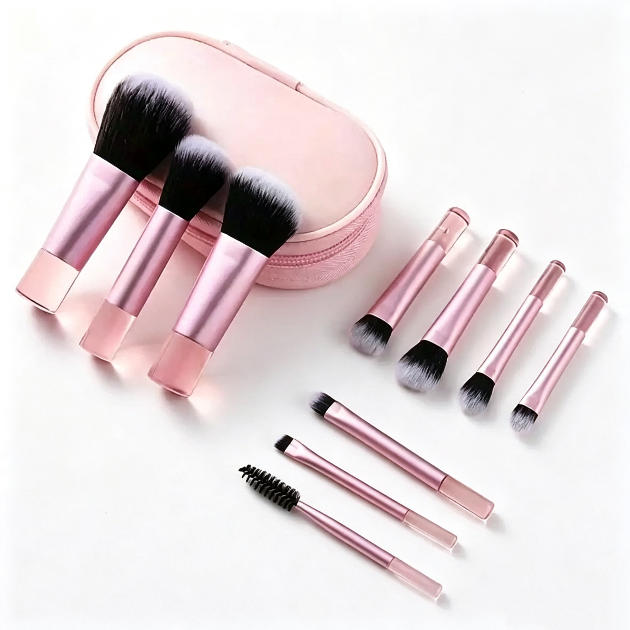 Ten-Piece Mini Travel Brush Set